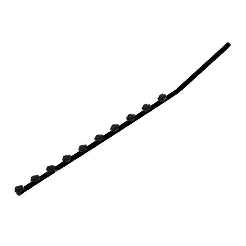 Fence Pole 10Line SQT Jurass Galv Angled