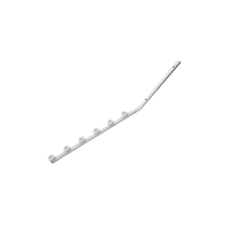 F/Pole - 6Line Angle Tube White