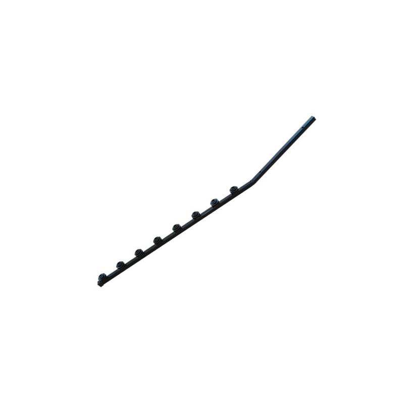 F/Pole - 8Line Angle Tube Black Clearance@regalsecurity.co.za