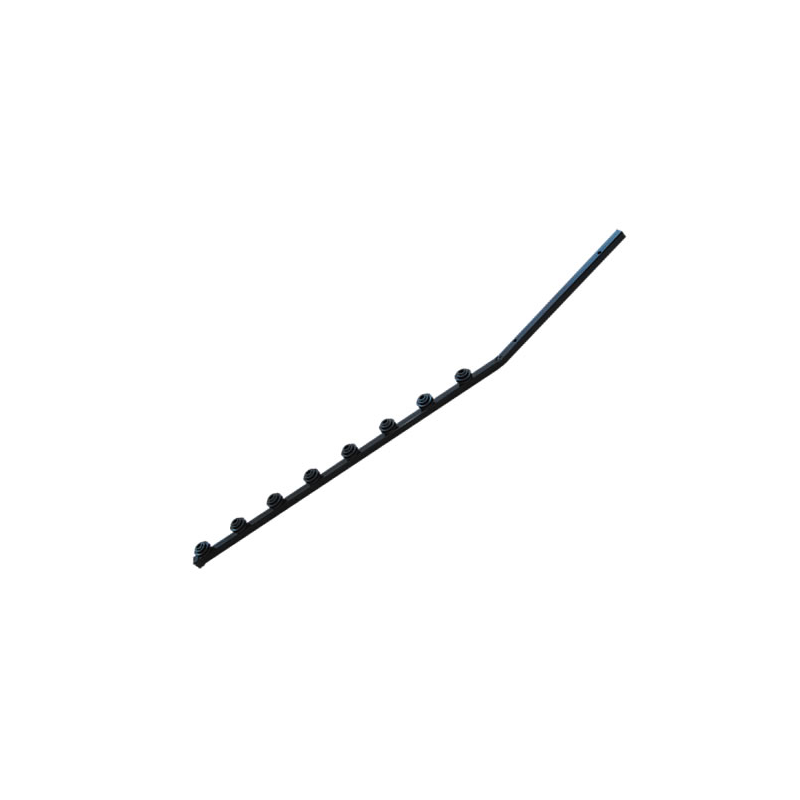 F/Pole - 8Line Angle Tube Black Clearance@regalsecurity.co.za