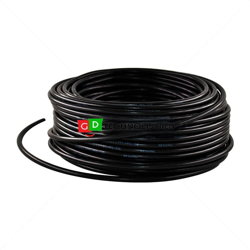 Nemtek Fence HT Wire HT Cable - Aluminium Solid - Black / 100m EH-AS100