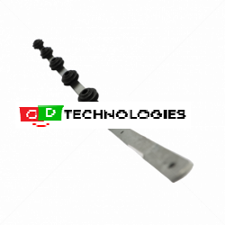 Nemtek Fence Pole - 5Line Flat Bar Angle Galvanised BB EF-5HDBA