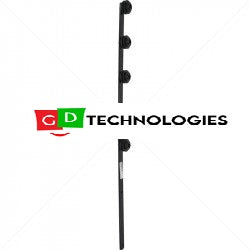 Nemtek Fence Pole - 5Line Flat Bar Black EF-5BF
