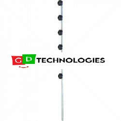 Nemtek Fence Pole - 6Line Flat Bar Galvanised Straight BB EF-6HDBS