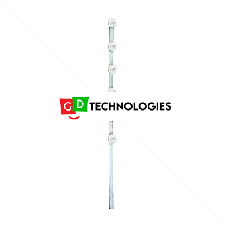 Nemtek Fence Pole - 6Line Flat Bar Galvanised Straight WB EF-6HDWS