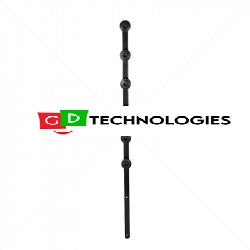 Nemtek Fence Pole - 6Line Flat Bar Straight Black Part No: EF12-1 EF-6BF