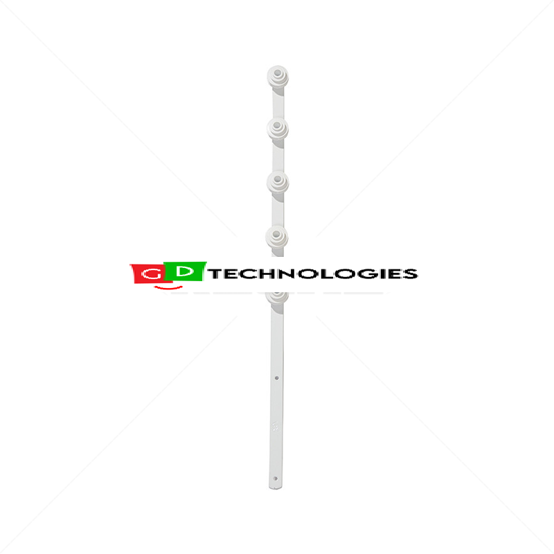 Nemtek Fence Pole - 6Line Flat Bar Straight White EF-6WF