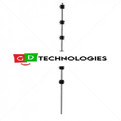 Nemtek Fence Pole - 6Line Round Galvanised BB ER-6GB