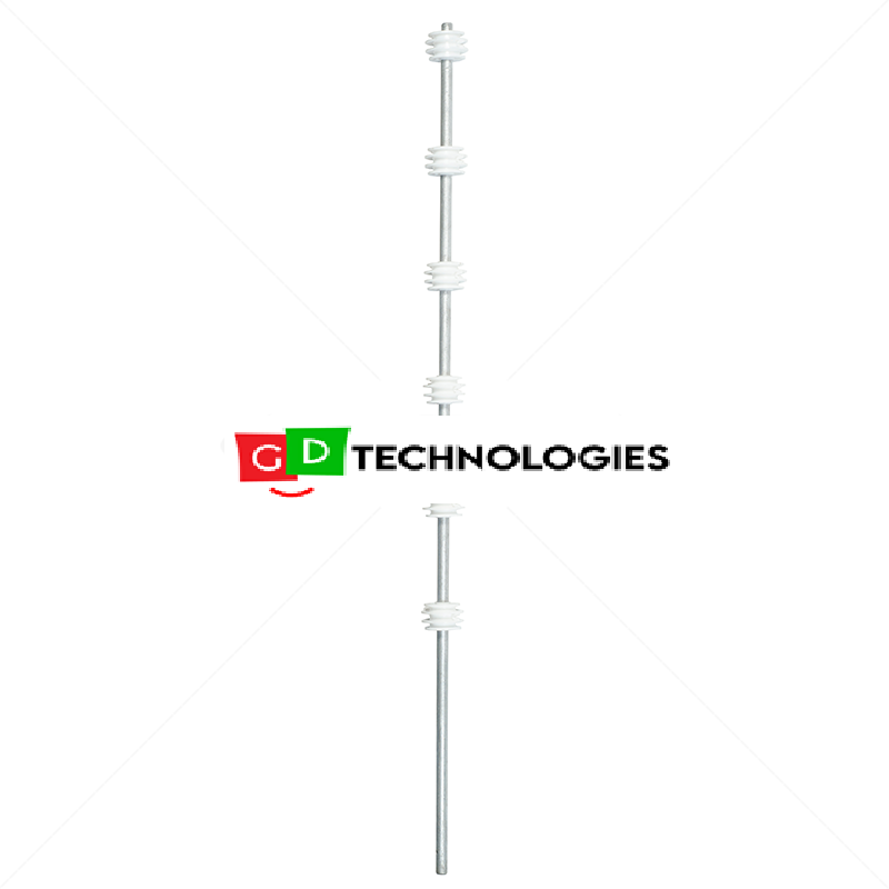 Nemtek Fence Pole - 6Line Round Galvanised WB ER-6GW