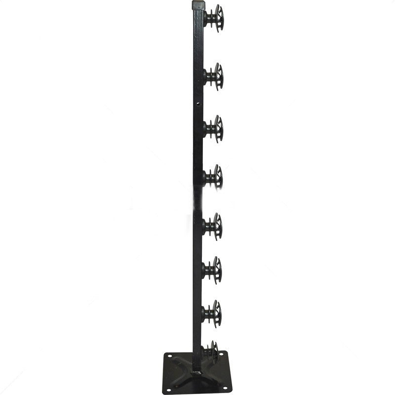 Fence Pole 8 Line Square Tube Base SB