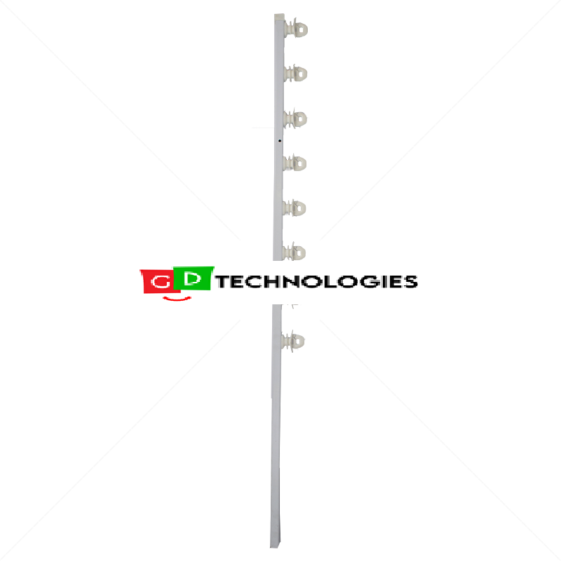 Nemtek Fence Pole 8Line SQ Tube Jurassic Galv Strt PC Slotted WB ESQJ-8HDWSPCS