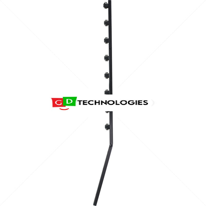 Nemtek Fence Pole - 8Line Square Tube Angled Black ESQ-8BA