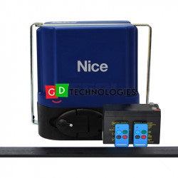 NICE DRIVE 500 GATE MOTOR KIT INCL BAT+4M STI RCK+2X4BUT TX TRF ON PIT