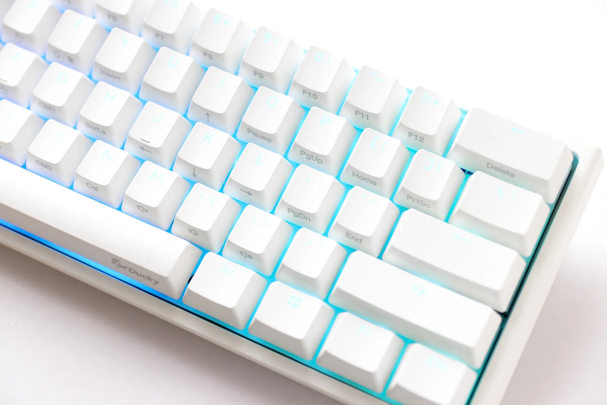Ducky Keyboard One 2 Pro 60% Mechanical Keyboard; RGB; PBT Double Shot Keycaps - White- Cherry Black . - image 2