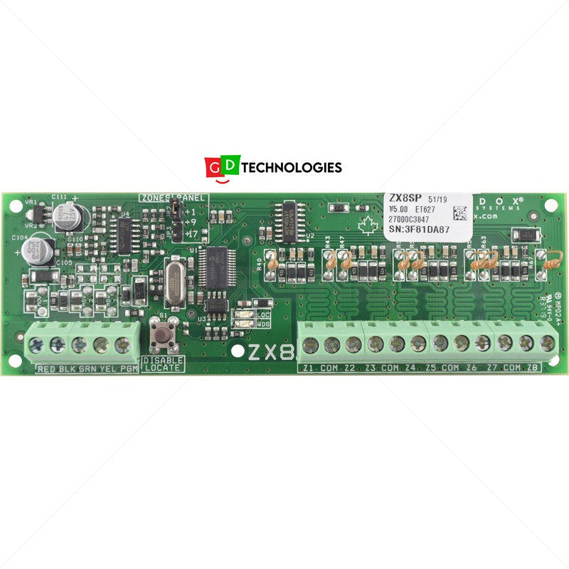 PARADOX SPECTRA ZX8SP 8 ZONE EXPANDER MODULE PA5380