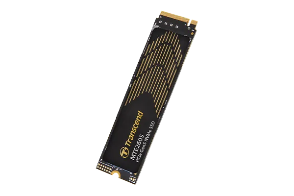 TRANSCEND 1TB MTE260S PCI-E GEN 5X4 M.2 NVMe 2280 SSD 3D NAND -14000 MB/s Read 9800 MB/s Write- Graphen Heat Spreader -750TBW - image 2
