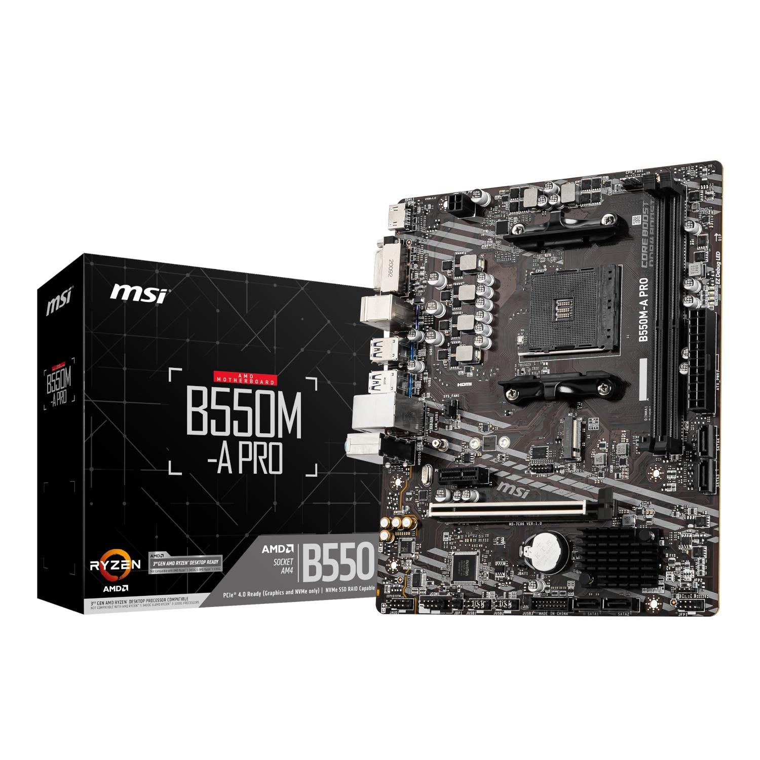 AMD: B550 M-ATX DDR4, RAID 0,1,10