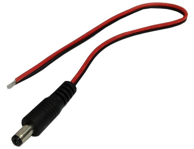 CON: DC CABLE (M) 25CM