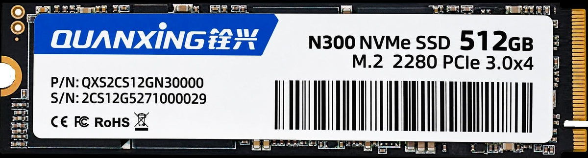 PCI-E GEN3X4 M.2 512GB SSD OEM