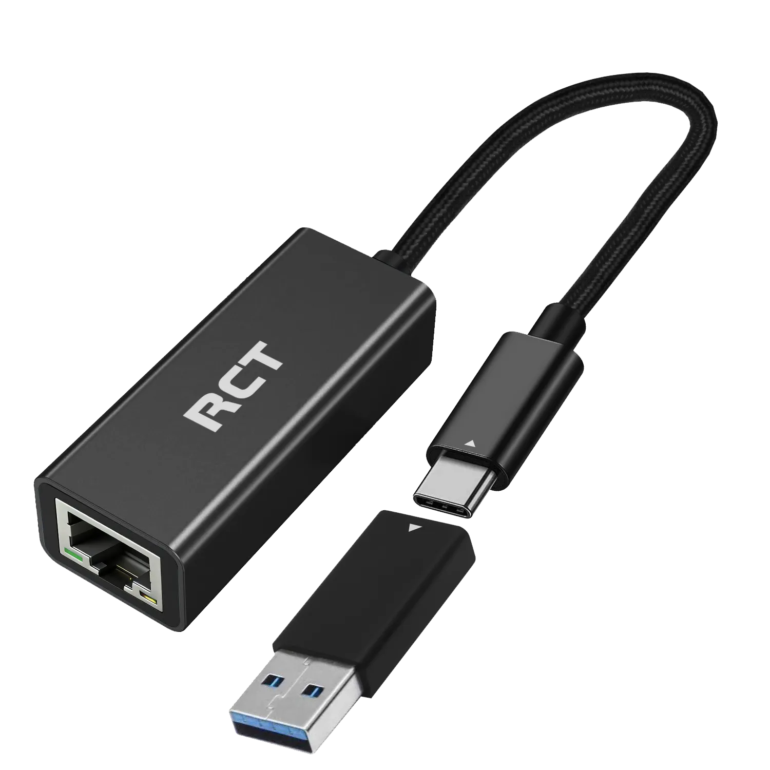RCT USB 3.0 type Gigabit ethernet adapter with C & A converter. - image 2