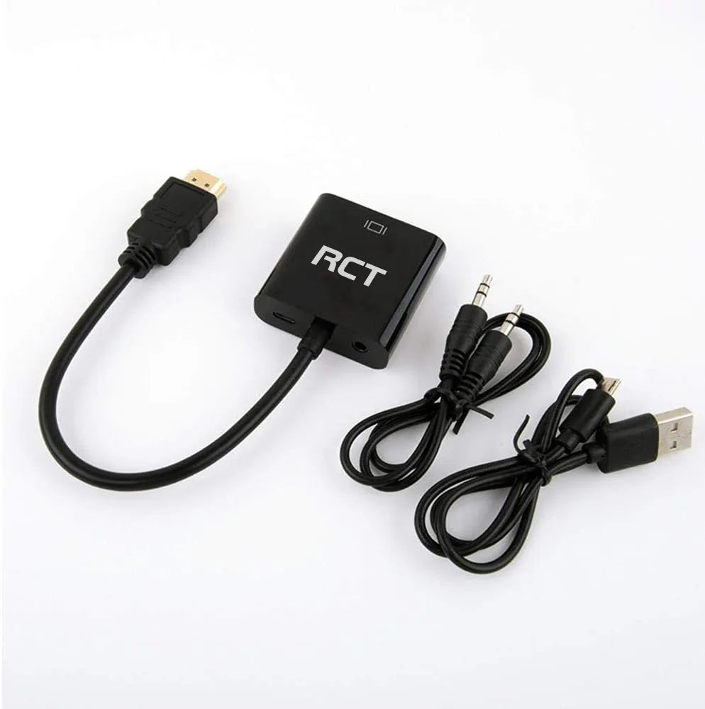 RCT HDMI to VGA (M to F) adapter with audio - image 2