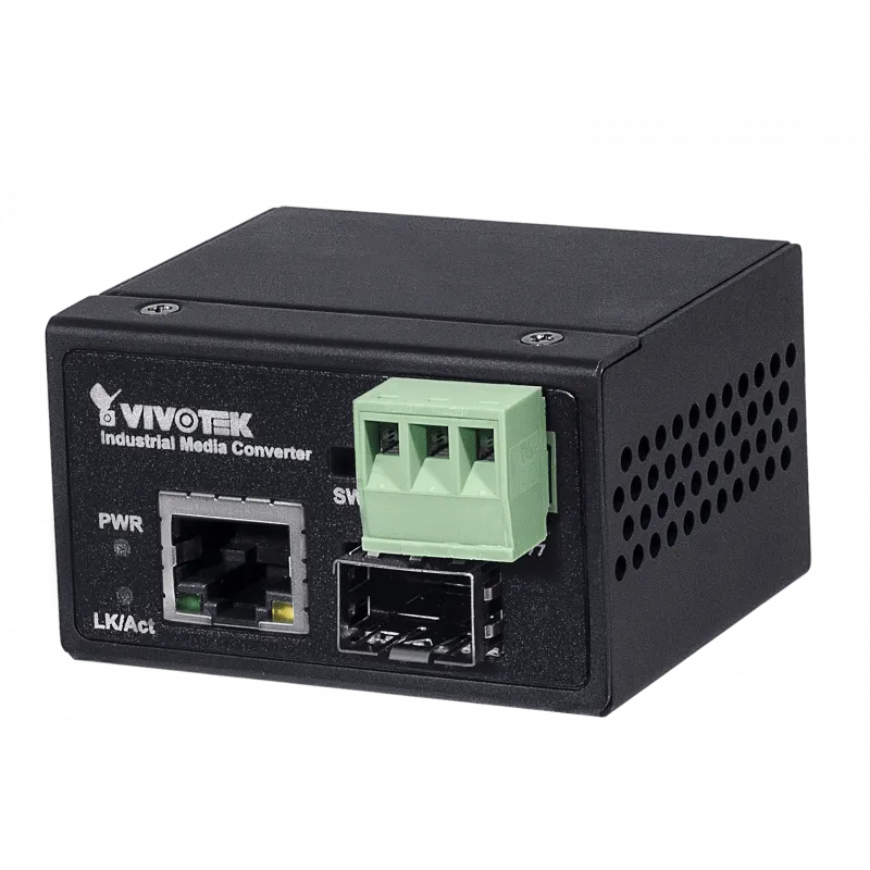 VIVOTEK Industrial 1xFE + 1xFE SFP Media Converter