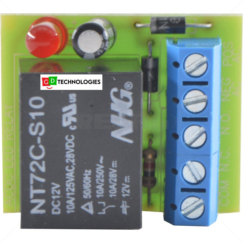 RELAY - ON-BOARD SINGLE POLE AC/DC