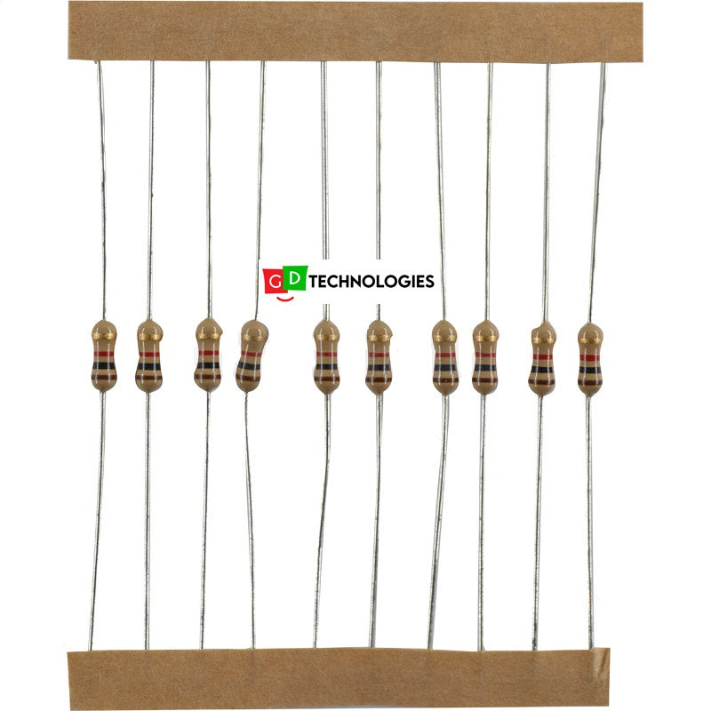 Resistor - 1K 1/4W 5% / 10 (25 Pack)