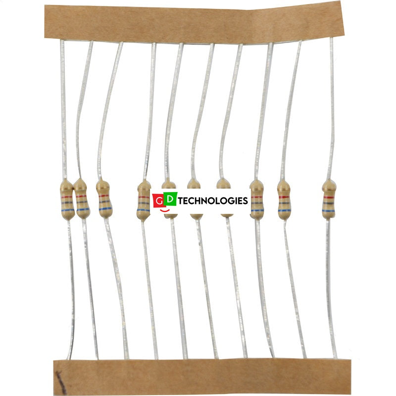 Resistor - 6K8 1/4W 5% / 10 (50 Pack)