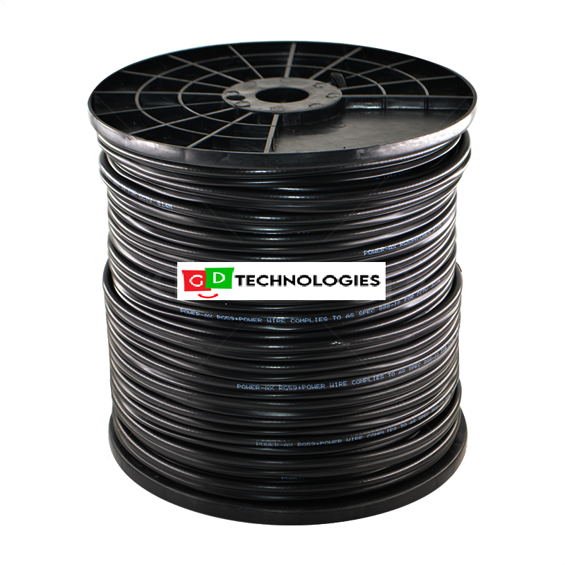 RG59 + POWER - BLACK / 100M