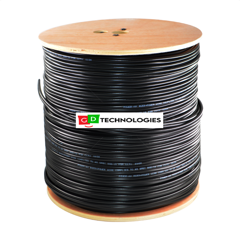 RG59 + POWER - BLACK / 300M