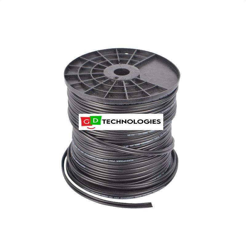 RG59 + POWER - BLACK MIL / 100M