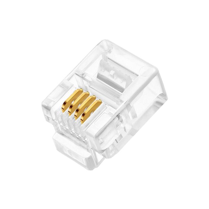 Linkbasic RJ11 CAT3 Modular Plug (100 Pack)