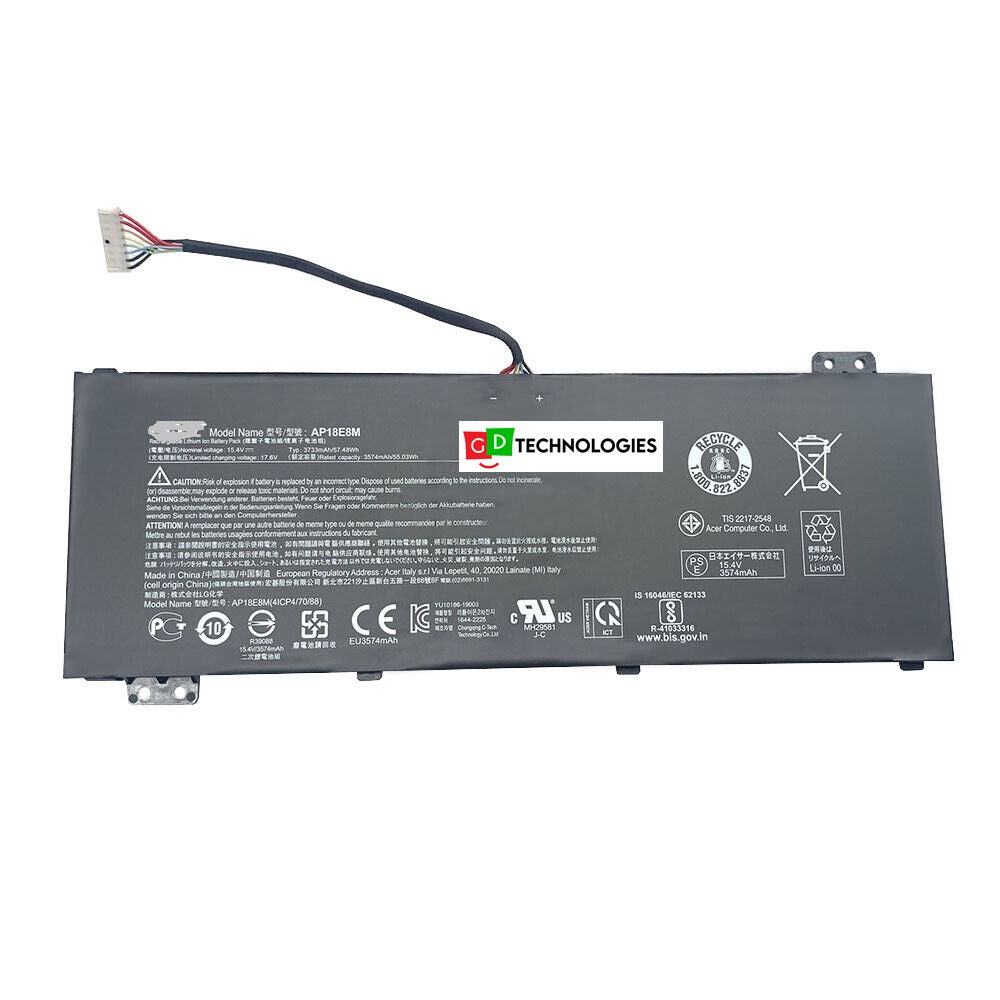 Acer Nitro 5/7 14.8V 3620MAH/54WH Replacement Battery