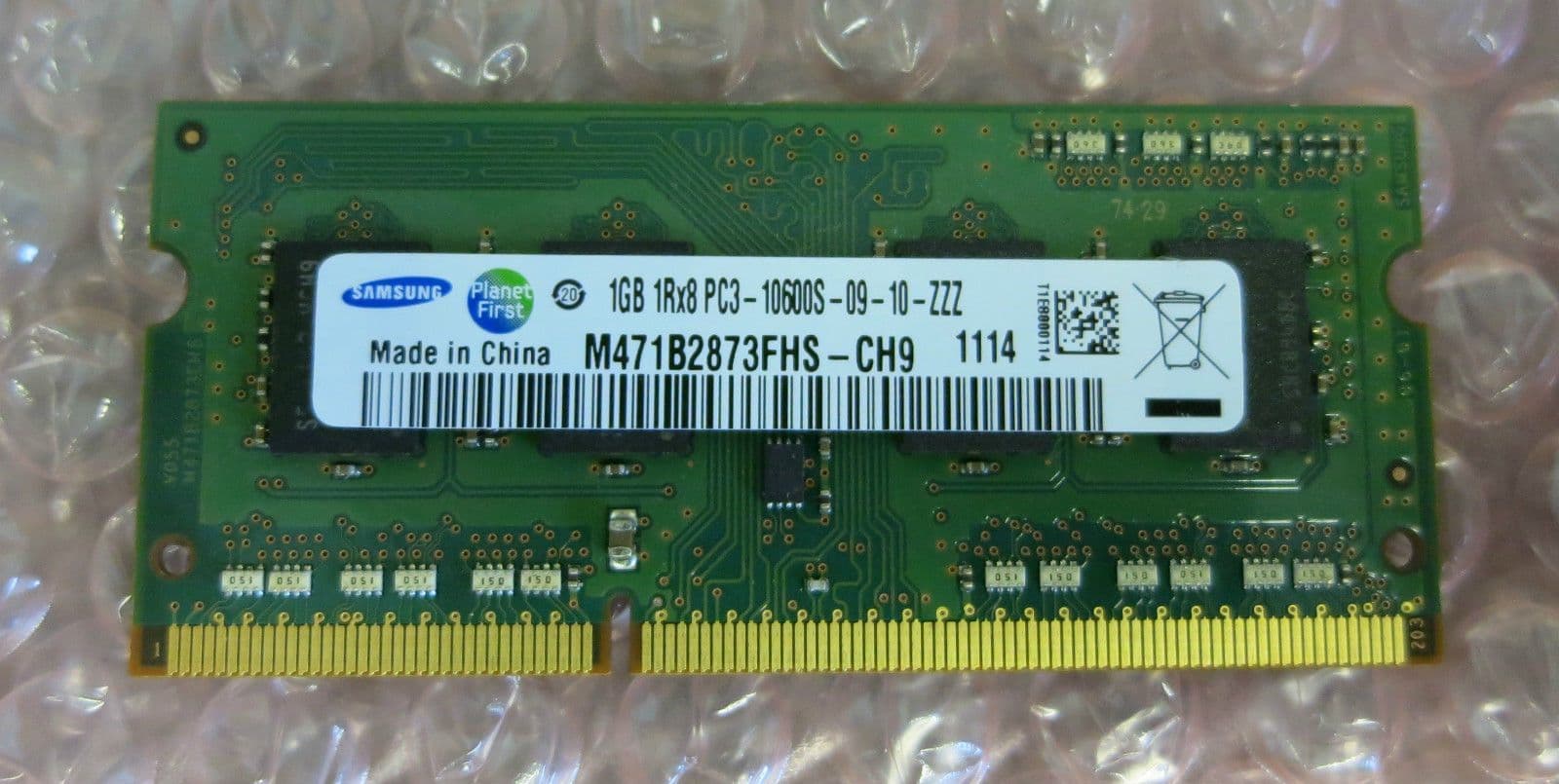 1GB PC3-10600 DDR3-1333MHz Laptop Ram Used