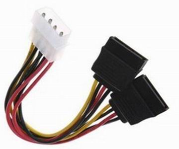 MOLEX (M) TO SATA (2F) SPLITTER