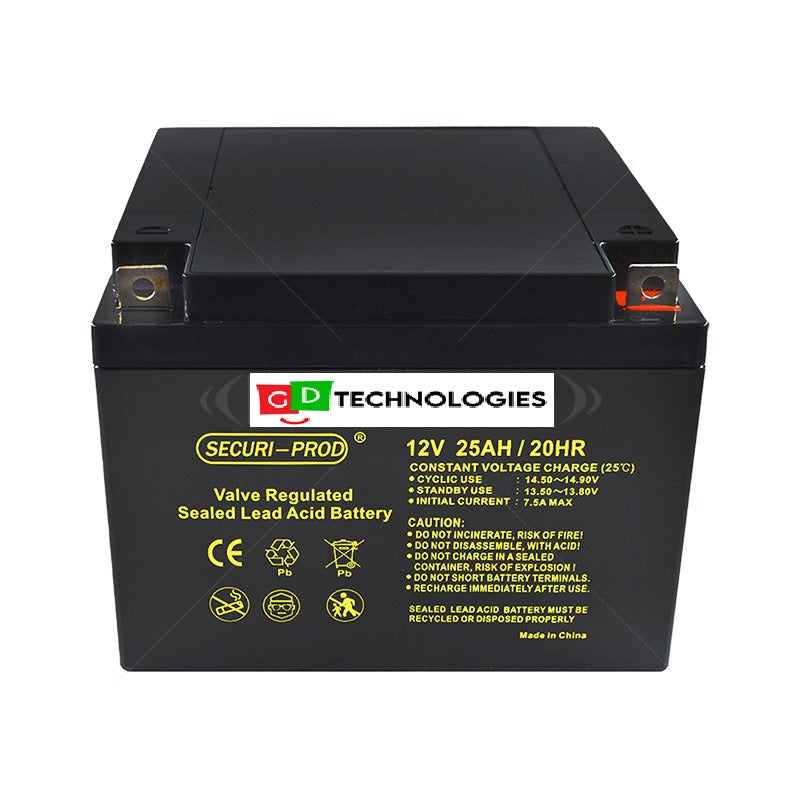 SECURI-PROD 12V - 25AH SLA BATTERY