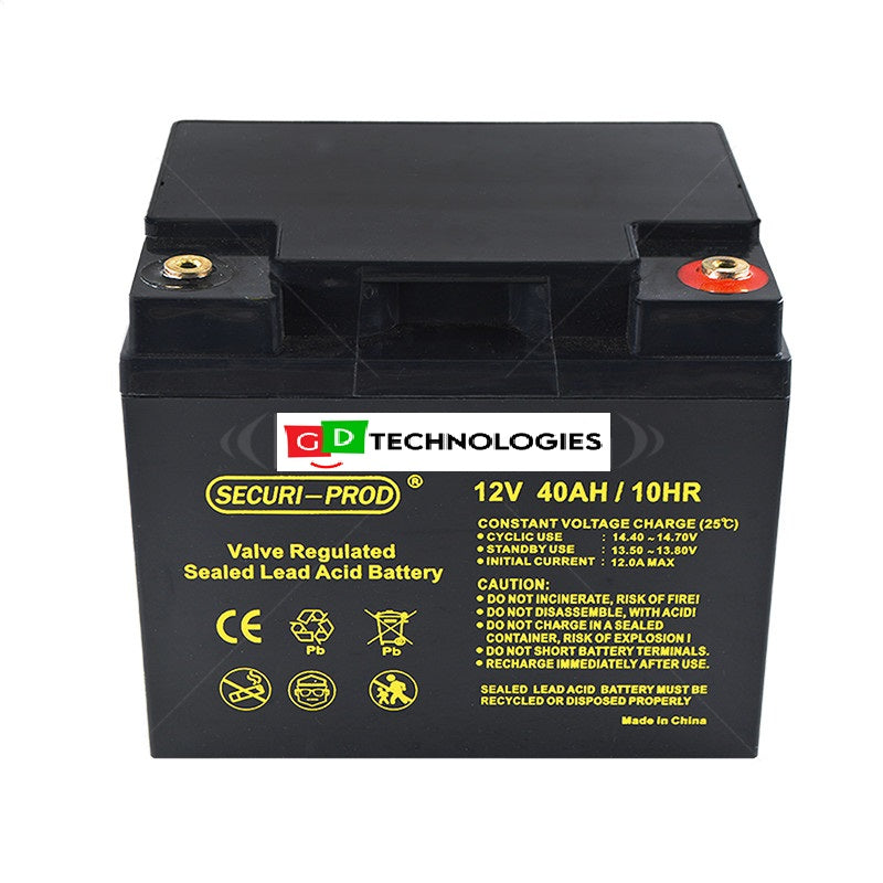 SECURI-PROD 12V - 40AH SLA BATTERY