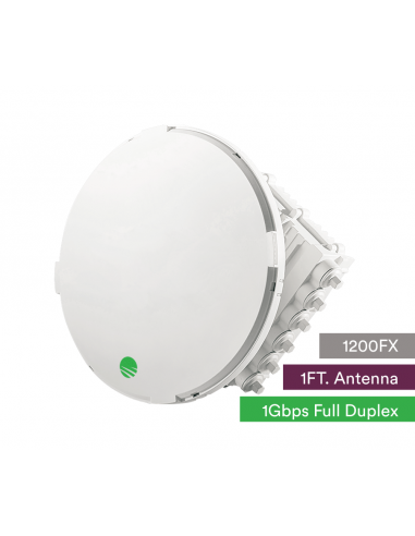 Siklu E-Band (80GHz) PTP link FDD 1Gbps. 1ft EXT antenna