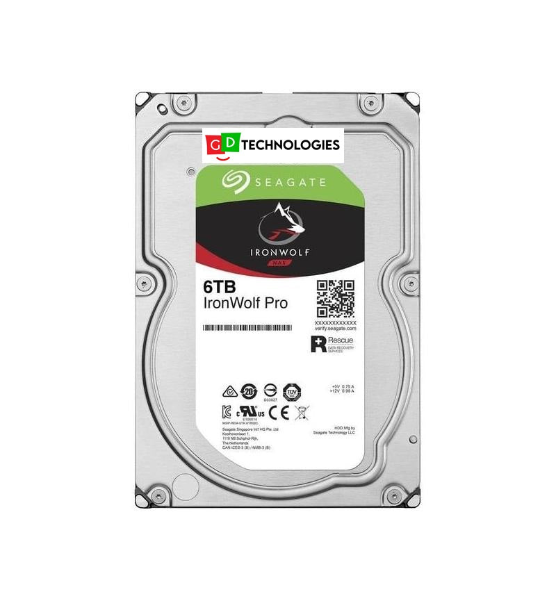 SEAGATE IRONWOLF NAS 6TB 3.5" INTERNAL HARD DRIVE