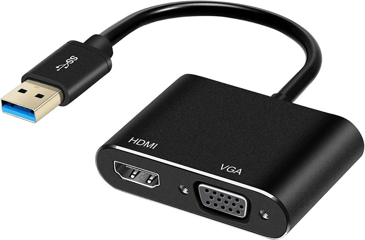 USB 3.0 TO VGA + HDMI