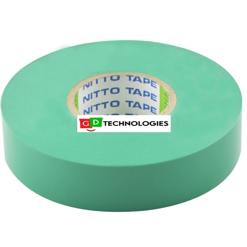 TAPE - INSULATION 20M x 18MM NITTO GREEN