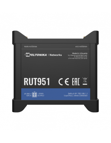 Teltonika Industrial LTE Wi-Fi IoT Router with VPN and Dual Sim, MediaTek Chipset