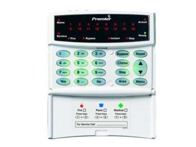 16 Zone LED Remote Keypad Incorporating 2 EOL Zones