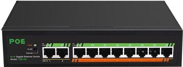 POE: 10P (8X POE) GBL + 2 UPL