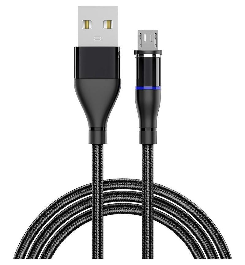 MAGNETIC CHARGING CABLE MICRO USB BLACK