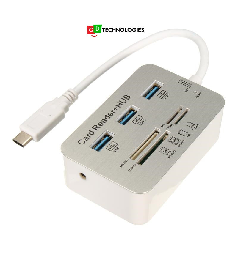 USB TYPE - C HUB - 3PORT + READER