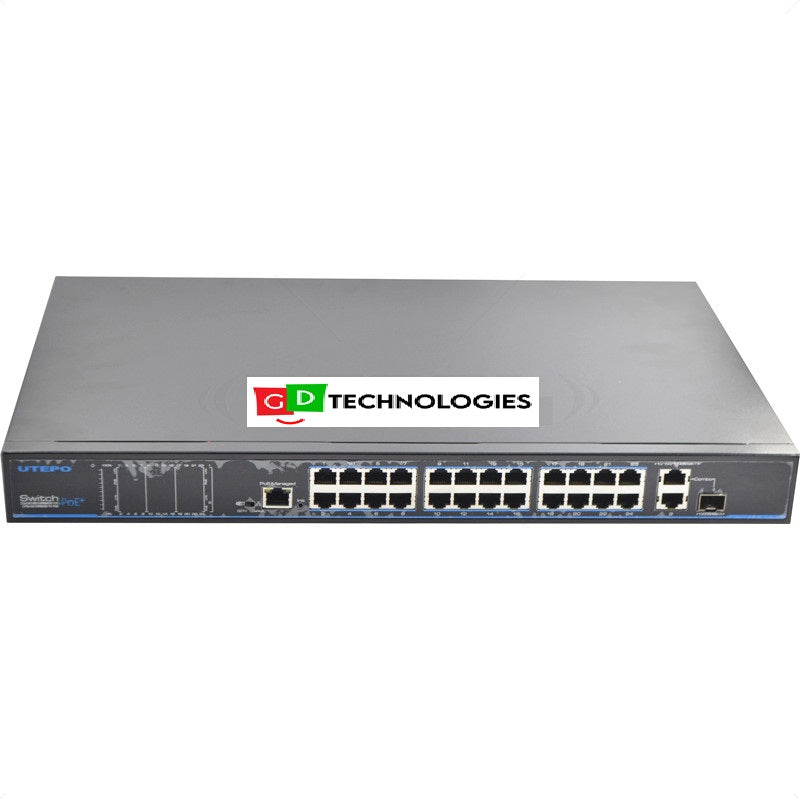 UTEPO 24 PORT10/100 POE + 2 GB TP + 1GB SFP COMBO UPLINK SWITCH