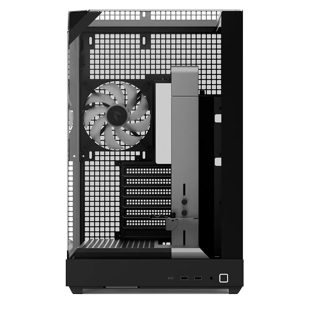 Aerocool APNX V2 Vision Black 3 glass panel case. X-Pand Flow design 4x ARGB Fan included - 360mm radiator - (APCM-VI02143.11)