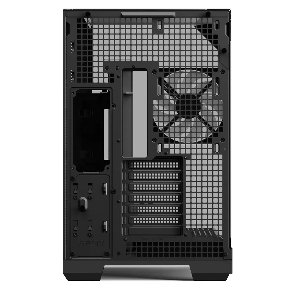 Aerocool APNX V2 Vision Black 3 glass panel case. X-Pand Flow design 4x ARGB Fan included - 360mm radiator - (APCM-VI02143.11) - image 2